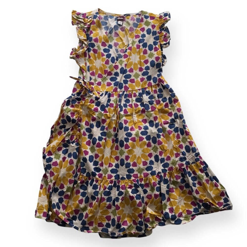 Tea Collection colorful wrap dress